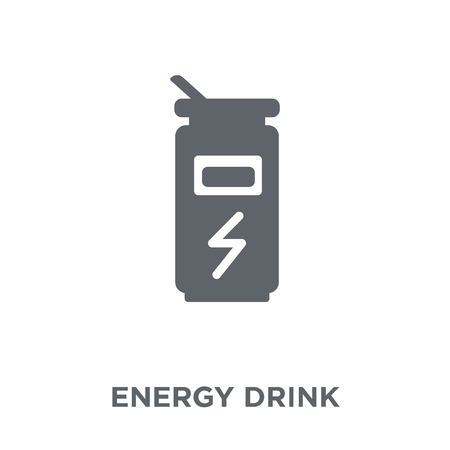 Energy drink icon. Energy drink design concept from Drinks collection. Simple element vector illustration on white background.のイラスト素材