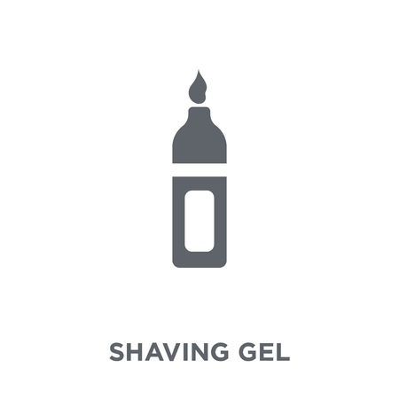 shaving gel icon. shaving gel design concept from Hygiene collection. Simple element vector illustration on white background.のイラスト素材