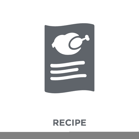 Recipe icon. Recipe design concept from  collection. Simple element vector illustration on white background.のイラスト素材