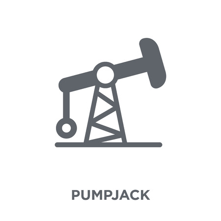 Pumpjack icon. Pumpjack design concept from  collection. Simple element vector illustration on white background.のイラスト素材