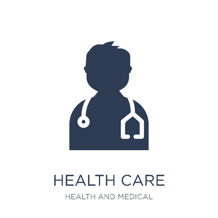 Health care icon. Trendy flat vector Health care icon on white background from Health and Medical collection, vector illustration can be use for web and mobile, eps10のイラスト素材