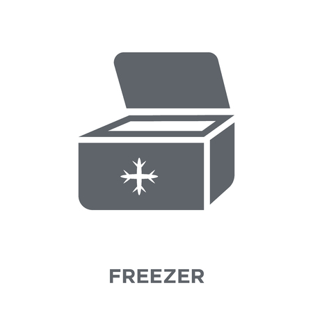 Freezer icon. Freezer design concept from Furniture and household collection. Simple element vector illustration on white background.のイラスト素材