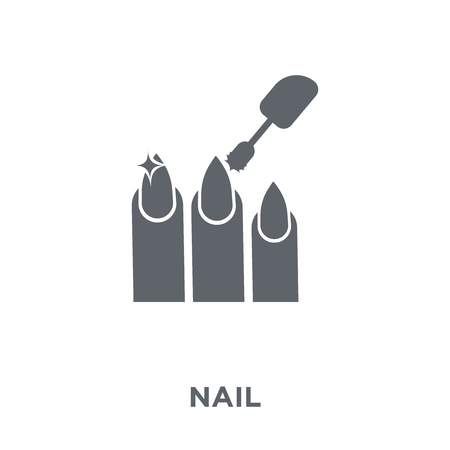 Nail icon. Nail design concept from  collection. Simple element vector illustration on white background.のイラスト素材
