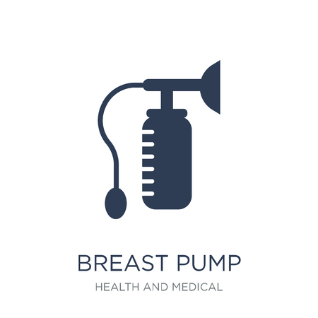 Breast pump icon. Trendy flat vector Breast pump icon on white background from Health and Medical collection, vector illustration can be use for web and mobile, eps10のイラスト素材