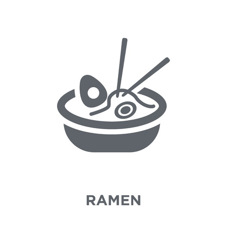 Ramen icon. Ramen design concept from Restaurant collection. Simple element vector illustration on white background.のイラスト素材