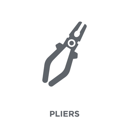 Pliers icon. Pliers design concept from  collection. Simple element vector illustration on white background.のイラスト素材