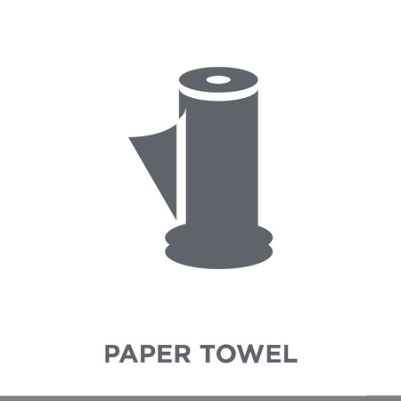 paper towel icon. paper towel design concept from Hygiene collection. Simple element vector illustration on white background.のイラスト素材