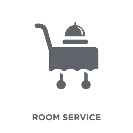 Room service icon. Room service design concept from Hotel collection. Simple element vector illustration on white background.のイラスト素材