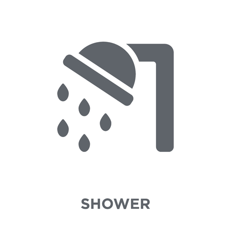Shower icon. Shower design concept from  collection. Simple element vector illustration on white background.のイラスト素材