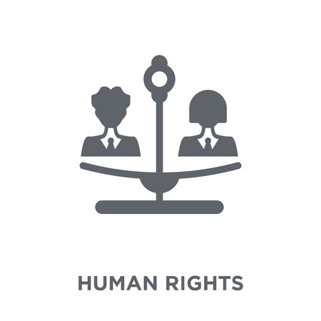 Human rights icon. Human rights design concept from Political collection. Simple element vector illustration on white background.のイラスト素材