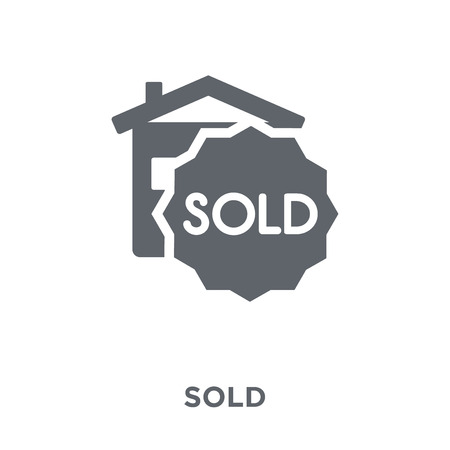 Sold icon. Sold design concept from  collection. Simple element vector illustration on white background.のイラスト素材