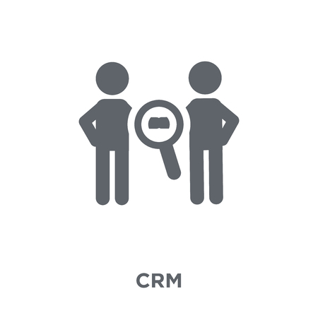CRM icon. CRM design concept from Marketing collection. Simple element vector illustration on white background.のイラスト素材