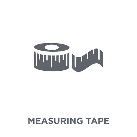 Measuring tape icon. Measuring tape design concept from  collection. Simple element vector illustration on white background.のイラスト素材