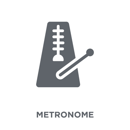 Metronome icon. Metronome design concept from Music collection. Simple element vector illustration on white background.のイラスト素材