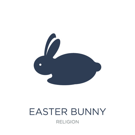 Easter bunny icon. Trendy flat vector Easter bunny icon on white background from Religion collection, vector illustration can be use for web and mobileのイラスト素材