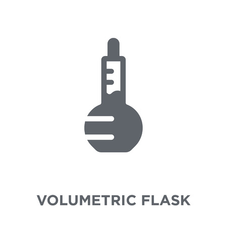 Volumetric flask icon. Volumetric flask design concept from Science collection. Simple element vector illustration on white background.のイラスト素材