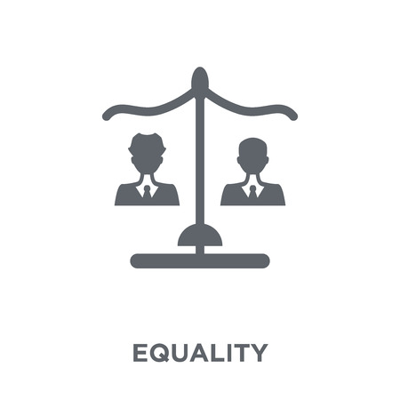 Equality icon. Equality design concept from  collection. Simple element vector illustration on white background.のイラスト素材