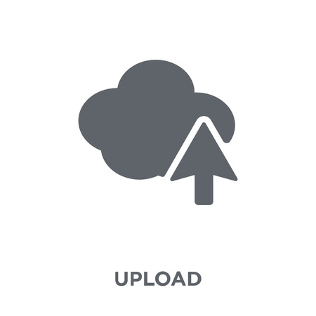 Upload icon. Upload design concept from  collection. Simple element vector illustration on white background.のイラスト素材