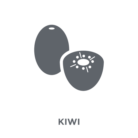 Kiwi icon. Kiwi design concept from Fruit and vegetables collection. Simple element vector illustration on white background.のイラスト素材