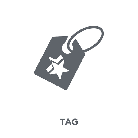 Tag icon. Tag design concept from  collection. Simple element vector illustration on white background.のイラスト素材