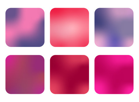 Set Of Trend Vibrant Gradient. Background Vector Designのイラスト素材