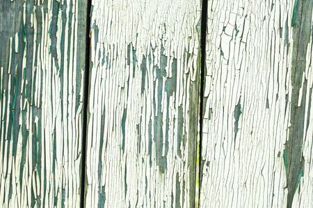 Grunge wood panels texture with old paintの写真素材