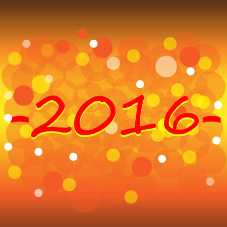 Art creative colorful new year winter holiday wallpaper vector illustration greeting card of christmas bright colorful number with many spots on orange backgroundのイラスト素材