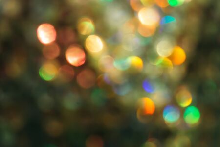 Blurred bokeh background bright different colors with nobody