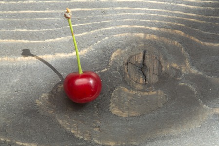 fresh seasonal cherry berry fruit red color with healthy vitamins on wooden or wood table with...