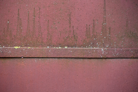 Rusted iron board red or brown color as blank metallized background