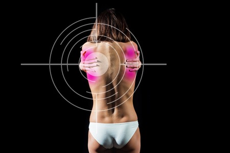 healthcare and medicine, pain and suffer, healthy lifestyle, people and problem, sports trauma and athletic injury, underwear fashionの写真素材