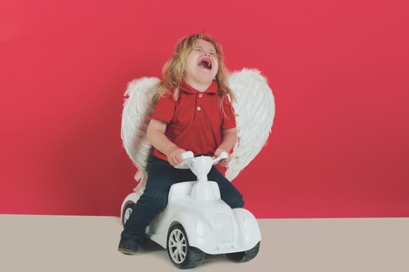 crying and unhappy, feeling and emotions, love and romance, valentines day holiday, driver, transport and trip, childhoodの写真素材