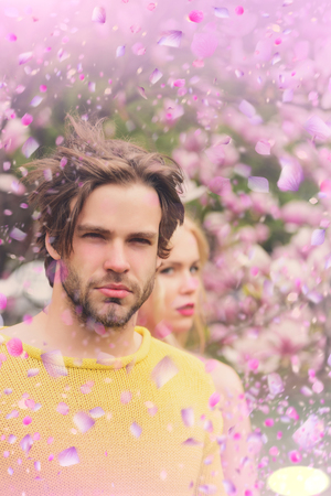 Happy couple. Happy loving couple. Couple celebrating valentines day.の写真素材