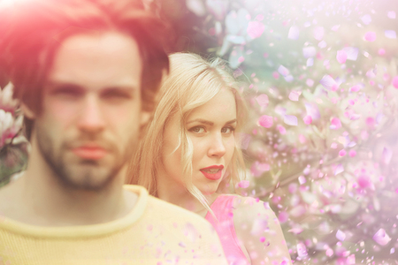 Happy couple. Happy loving couple. Couple celebrating valentines day.の写真素材