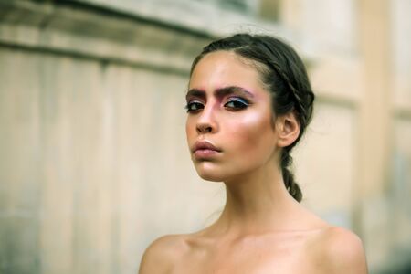 Visage, look, makeup. Visage fashion and beauty concept.の写真素材