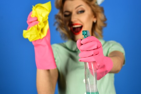 Cleanup, cleaning services, wife, gender. cleanup and purity, womanの写真素材