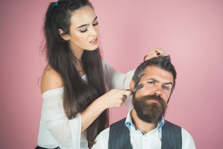 hipster fashion, beauty. hipster with girlの写真素材