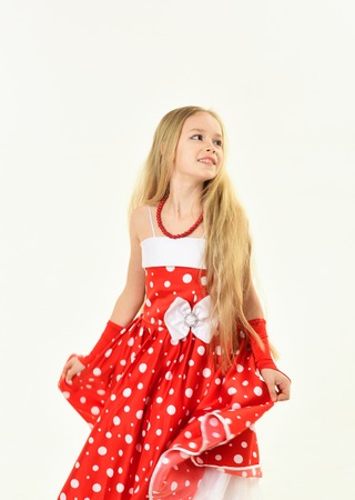 Fashion and beauty in pinup style, childhood. fashion and retro styleの写真素材