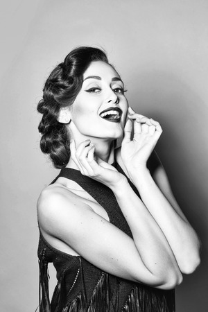 SEnsual attractive retro womanの写真素材