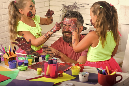 Fathers day and family conceptの写真素材