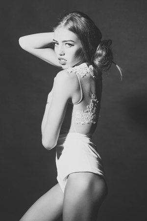 Sensual woman body. Stylish woman in dressの写真素材