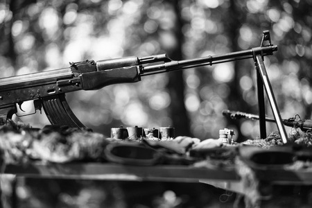 hot Spots. Fighting. War guns arsenalの写真素材