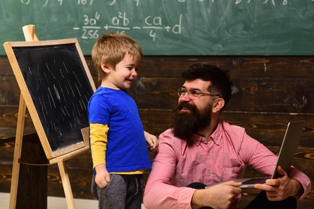 Tutor or teacher must be an energetic person. Student looks for studying method that suits his learning style. Studying mathematics educational background. Private coach in the classの写真素材