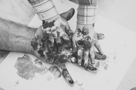 child development. Fathers day, family love and careの写真素材