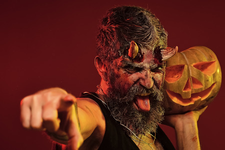 Happy Halloween trick or treatの写真素材