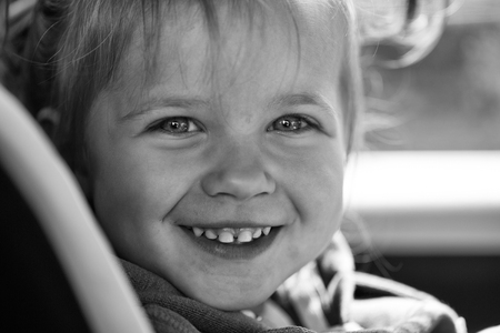 Pretty little girl smilingの写真素材