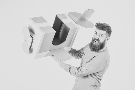 Man engineer, pilot school, innovation.の写真素材