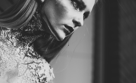 Halloween, beautiful woman, vampireの写真素材