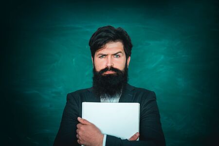 Teachers day - knowledge and educational school concept. Academic success is much more about hard work than inborn talent.の写真素材