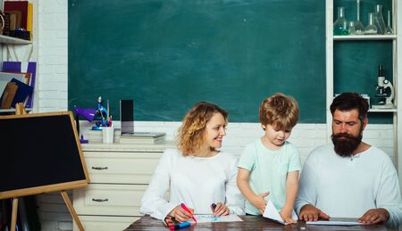 Children Education and Pupils Education. School family. Elementary student. School concept....